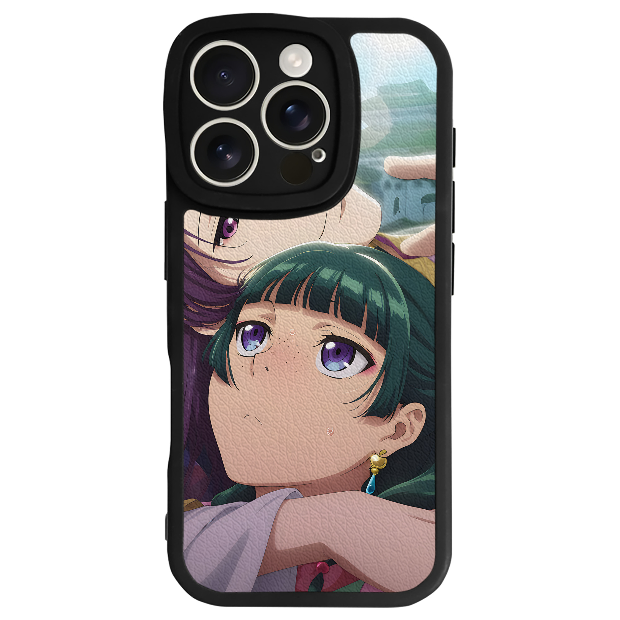 （画像用） 薬屋のひとりごと The Apothecary Diaries 【iPhone 16シリーズ対応】シリコンスマホケース（レザー調） 材質：シリコン